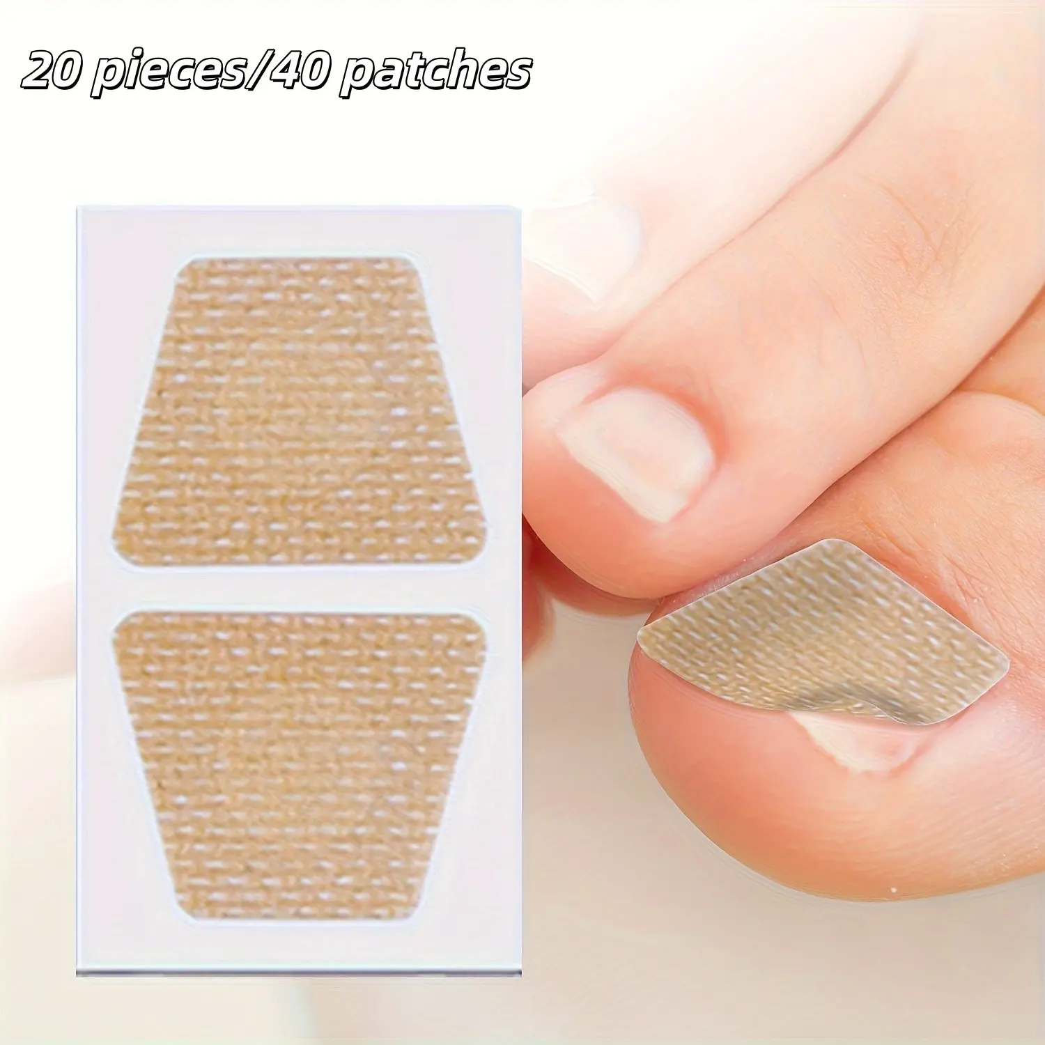 20 Pcs/40 Pairs 10 Pairs Ingrown Toenail Protection Pads, Toe Protector, Soft Breathable Anti-blister Cushion, Reduce Friction for Daily Shoes & Sports Foot Care
