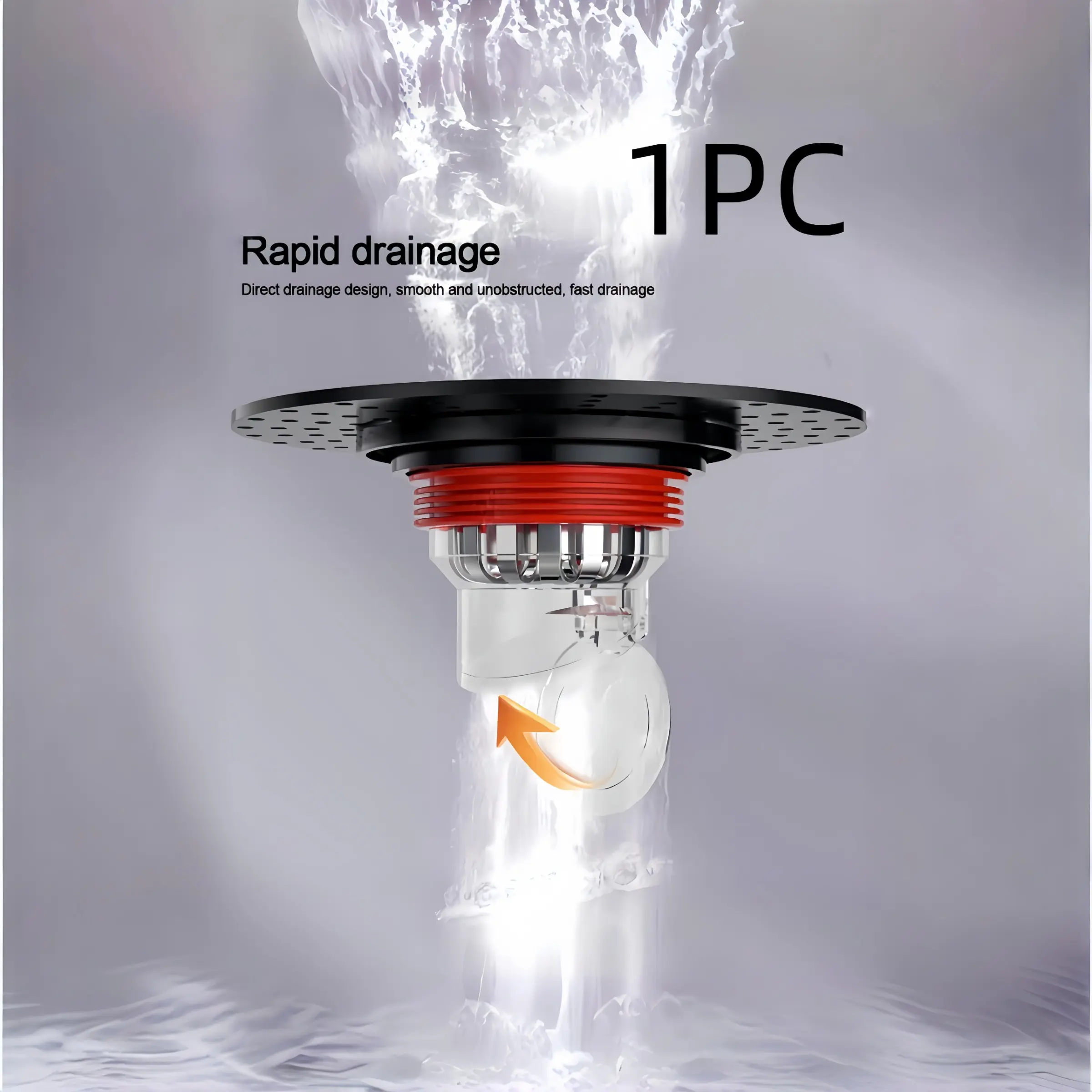Easy Install Bathroom Drain Filter, Prevents Clogs and Pests, Smooth Draining, Suitable for Bathrooms, Kitchens, Bathtubs, Showers, Sinks