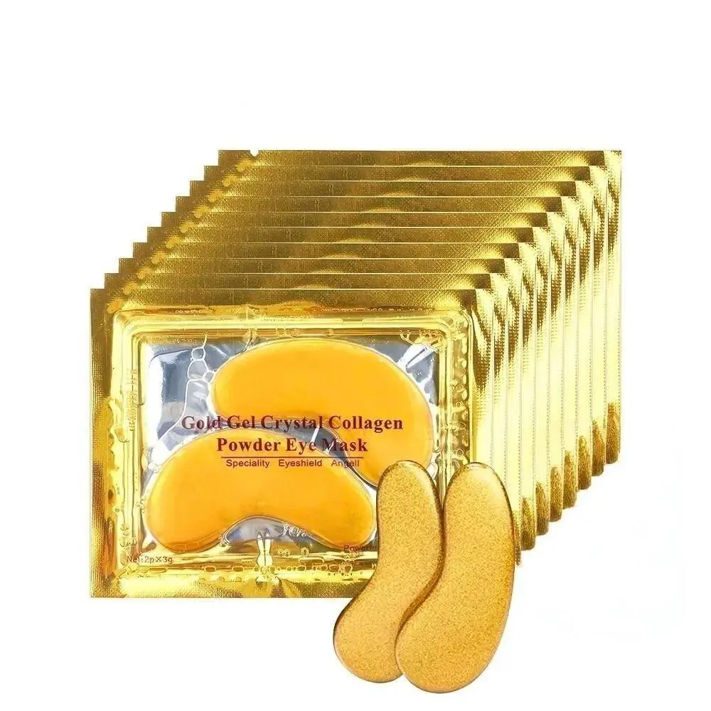 24k Gold Collagen Eye Mask, 10 Pairs Hydrating Under-Eye Patches, Hydrogel Eye Patch, Professional Eye Care for Men and Women, Hydrogel Eye Masks