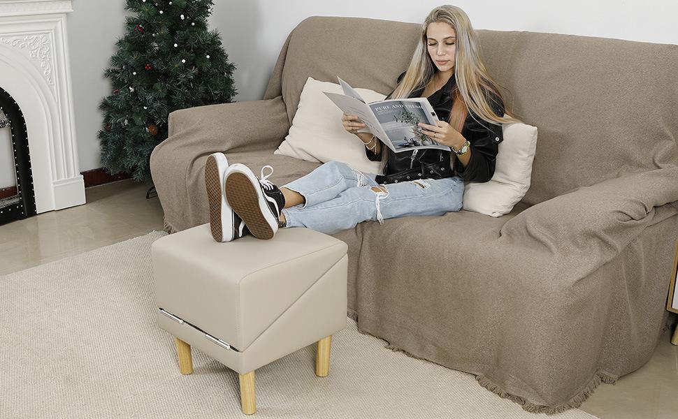 Multifunctional Foldable Pet Stairs 2-in-1 Non Slip Dog Step Stool Anti-Scratch Wear Resistant Portable Pet Ramp Ladder for Small Dogs Cats