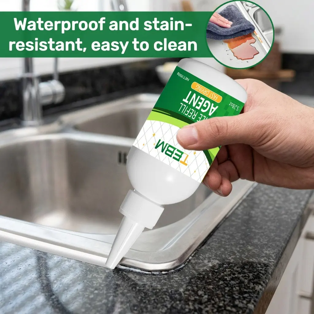 Multi-Functional Waterproof Self Sealing Tile Grout Sealer, Quick-Dry, Anti-Stain, DIY Friendly, Includes Tool Kit, Ideal for Bathroom, Floor, Wall, Window Trim