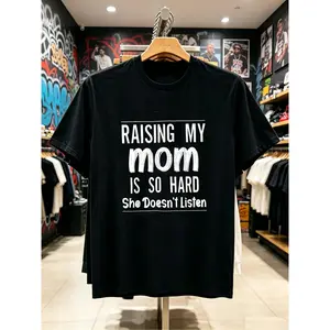 Funny Parenting Auto Mechanic Pattern Men's Plus Size Casual Short Sleeve T-Shirt
