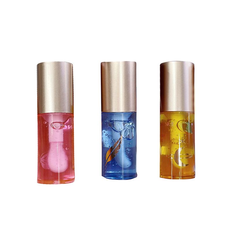 Moisturizing Lip Oil Transparent Lip Gloss, 3 Counts Moisturizing Lip Volumizer for Fuller Lips, Perfect Lip Gloss Oil for Makeup Lovers
