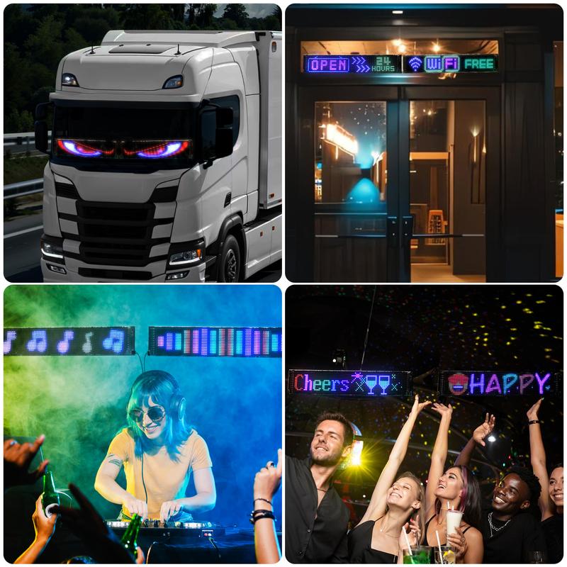 DAYBETTER Programmable Flexible LED Display - App-Controlled Color-Changing Pixel Wall Art,Programmable Flexible LED Display - App-Controlled Color-Changing Pixel Wall Art