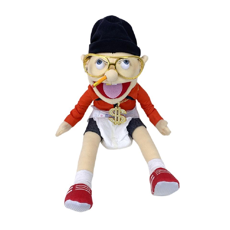 30/60cm Jeffy Hand Puppet Plush Children Soft Doll Talk Show Party Props Christmas Doll Plush Toys Puppet Kids Gift