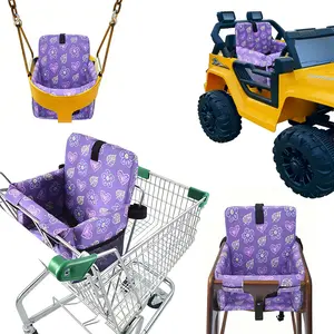 Baby Stroller Seat Cushion, High Chair Seat Pad, Soft Comfortable Cushion, Cute Design, Suitable for Children Under 15kg/33lb