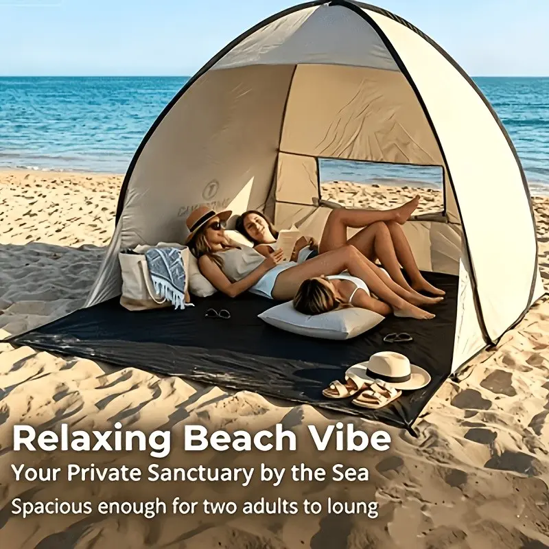 2-3 Person Quick-Set Camping Tent Canopy, Portable and Foldable Space-Saving Outdoor Shelter, Suitable for Garden, Backyard, and Outdoor Leisure