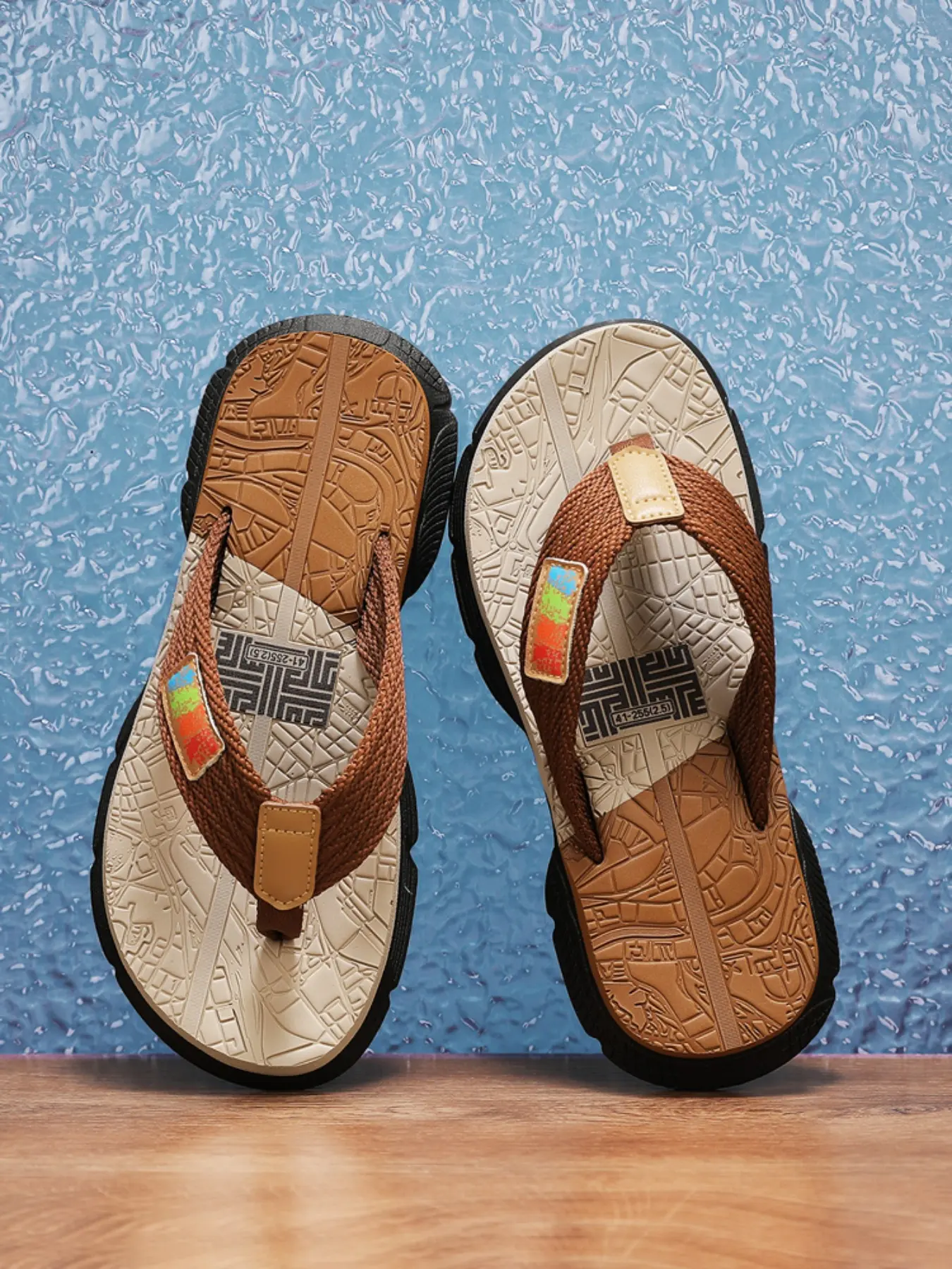 Thick Bottom Flip Flops, Anti Slip EVA Clip on Foot Sandals, Absorbing Summer Slippers for Beach, Pool, Shower, Daily Walking