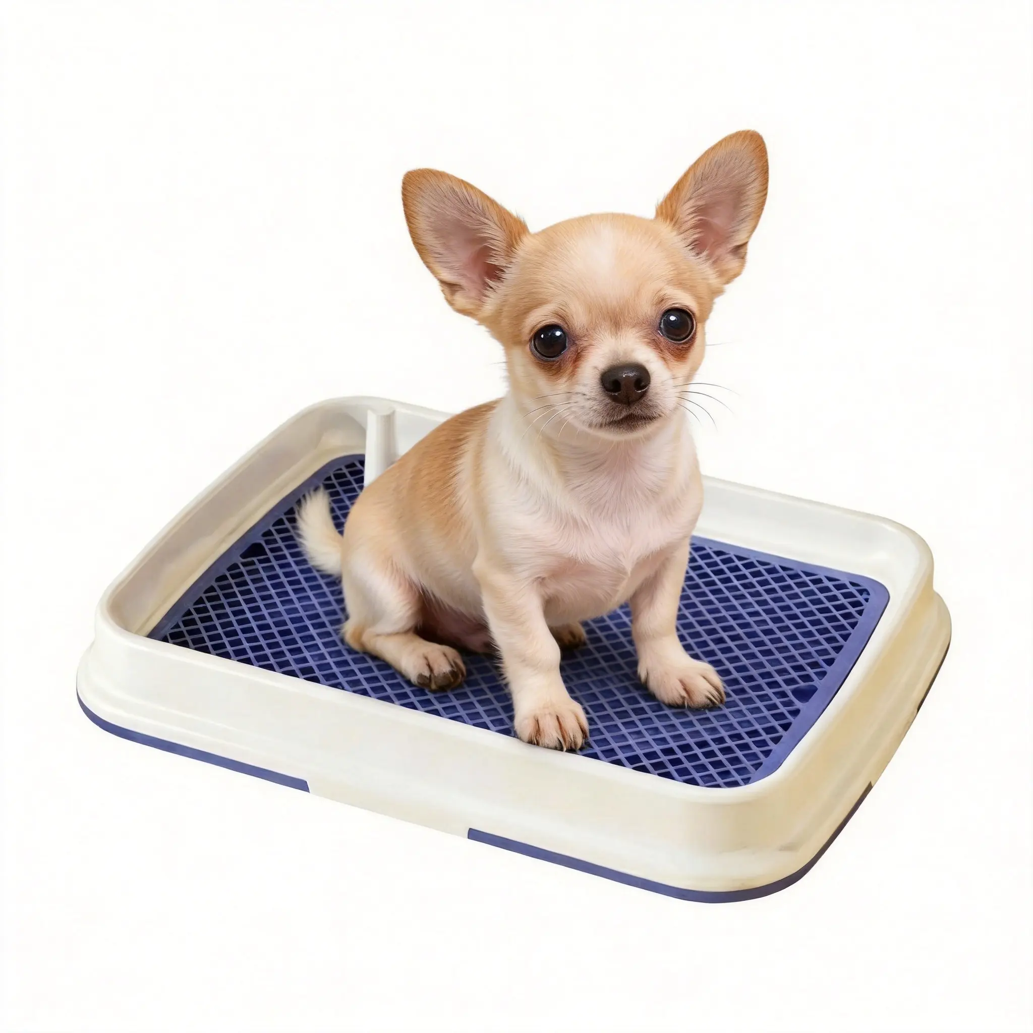 Pet Dog Toilet Tray, Detachable Design, Easy Clean, Splash Proof, Indoor Pet Training Toilet, Puppy Potty Tray, Suitable for Puppies, Small Dogs