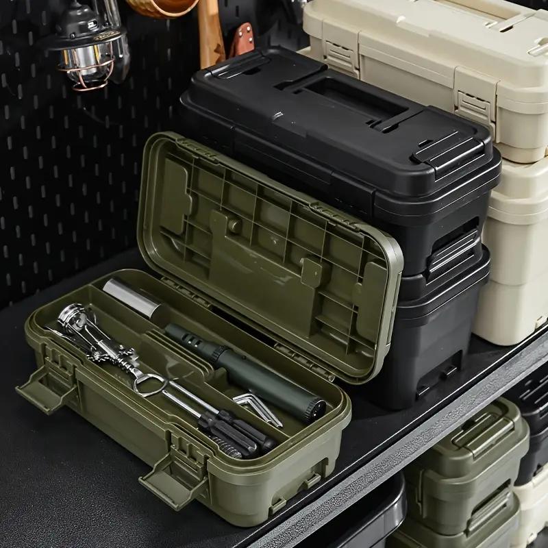 Waterproof Multi-Functional Tool Box, Stackable & Connectable Design, Ideal for Home, Car, Outdoor Use, Durable Organizer Solution, Toolbox