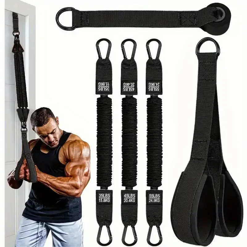 Adjustable Resistance Tensile Rope - Portable Ergonomic Arm Strength Trainer for Forearm & Grip Training, Home Workout Equipment for Athletes, Compact Unisex Suspension Trainer with Variable Resistance, Forearm Trainer