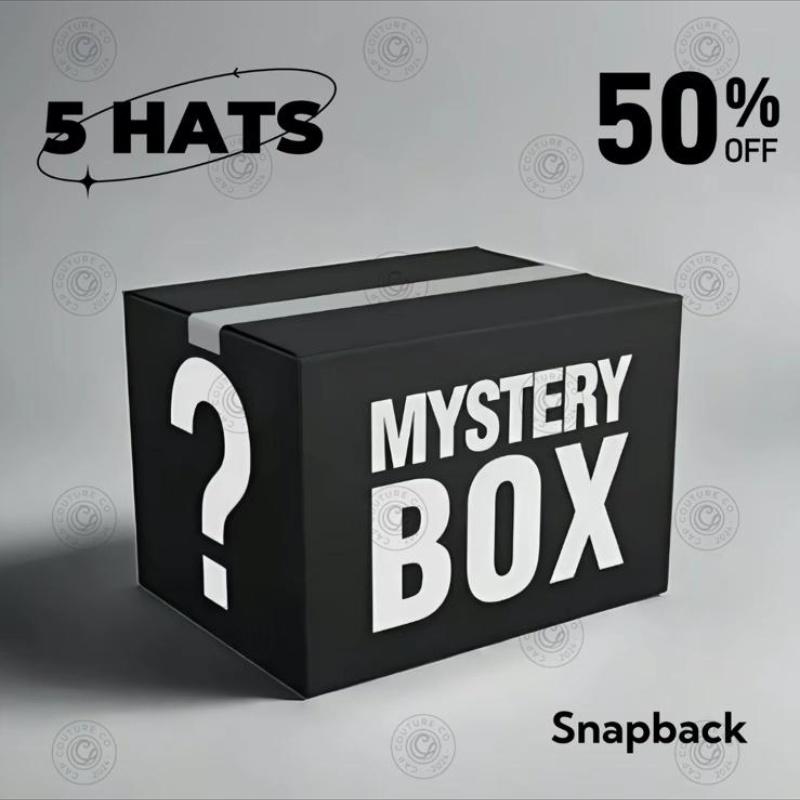 Mystery Hat Box - Five Randomly Picked Flat Brim Trucker Hats - Mystery Birthday Gift, Friend Gift, Mystery Box Challenge Mystery Hat Box - Five Randomly Picked Flat Brim Trucker Hats - Mystery Birthday Gift, Friend Gift, Mystery Box Challenge