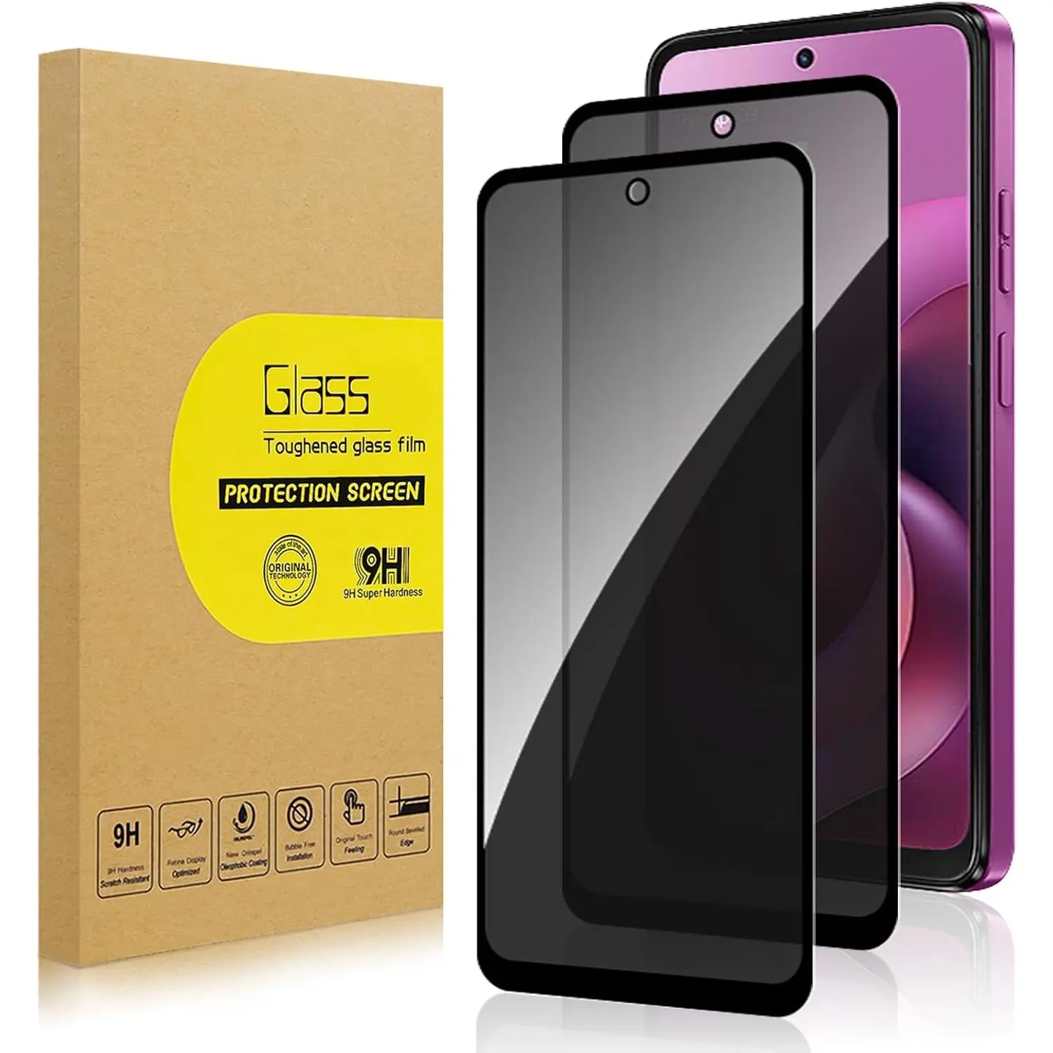 2 Pack Privacy Screen Protector for Moto G 2026/ Moto G Play 2026