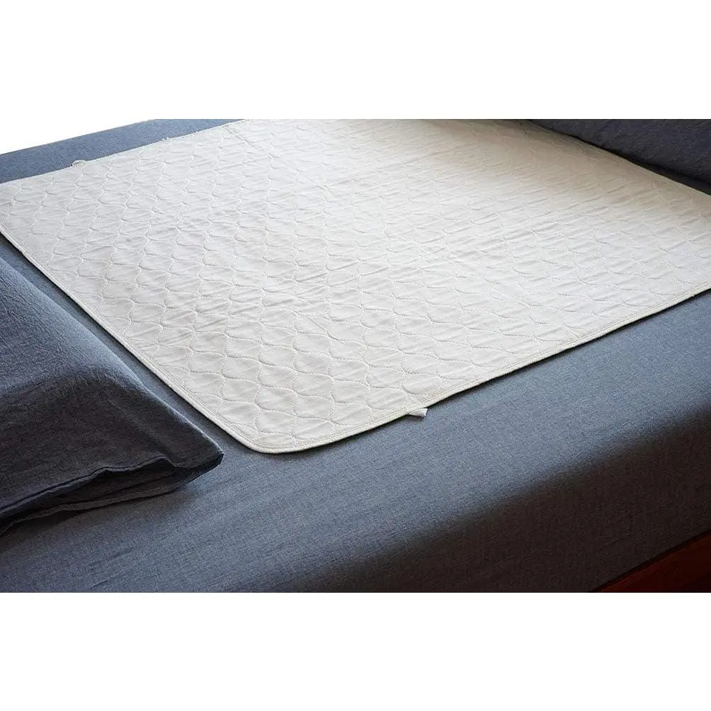 2 Pack Cotton Top Quilted Underpad, Waterproof Extra Absorbent Use for Incontinence Bed Pads,Washable and Reusable Pet Pads (34" x 36")