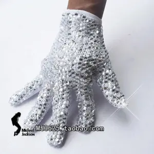 Michael Jackson Costumes Glove Single Side 1000pcs Rhinestone Billie Jean for Impersonator Halloween