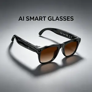 2026 Smart Glasses Ai, 3 Interchangeable Lenses, 800w Camera, Voice Assistant, Music, 290mah Battery, Noise Cancellation, Unisex