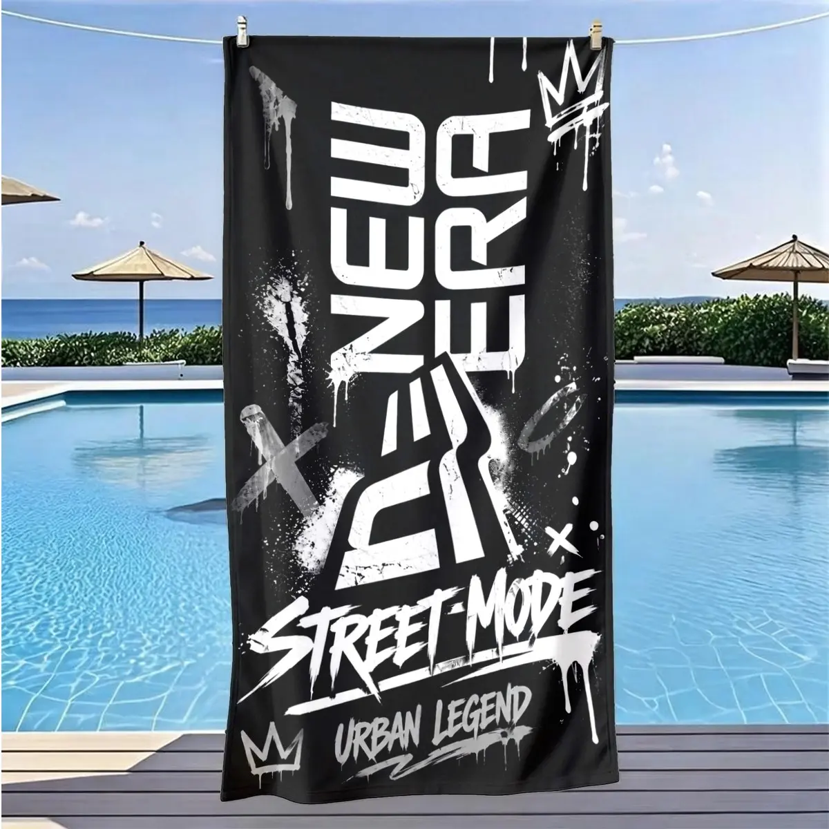 New Era Beach Towel, Quick-Dry Soft Polyester, Multi-Use Yoga Travel Swim Camping, Large Size, Best Gift