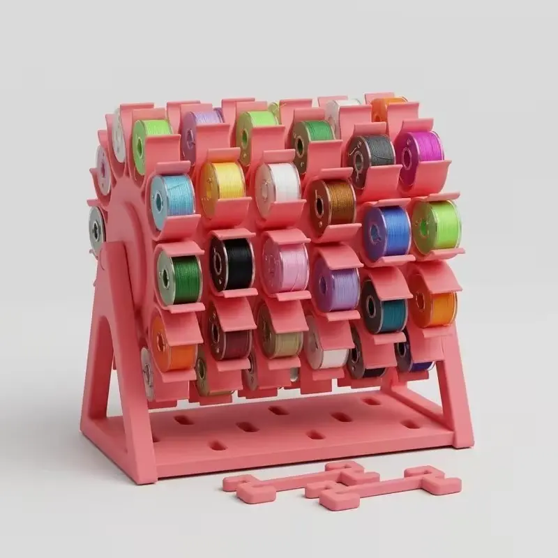 Rotating Thimble Thread Organizer, Sewing Thread Holder, 360° Rotation Design, Space-Saving Anti-Tangle Box, Ideal for Quilting, Handcrafts, Gift
