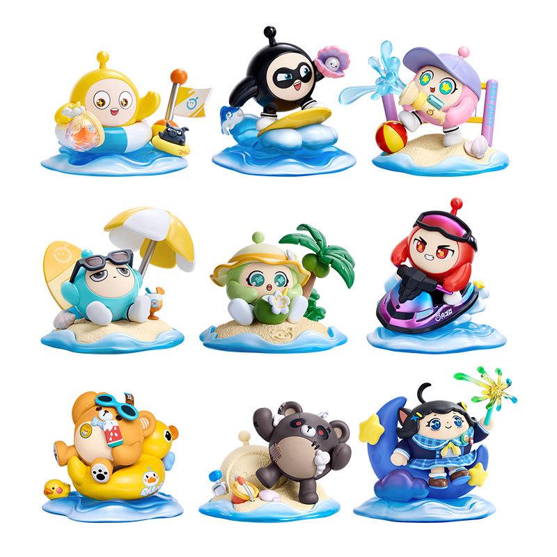 Eggman Party Blind Box Holiday Coastline Figurine Cute Blind Box Collectible Toy Birthday Gift