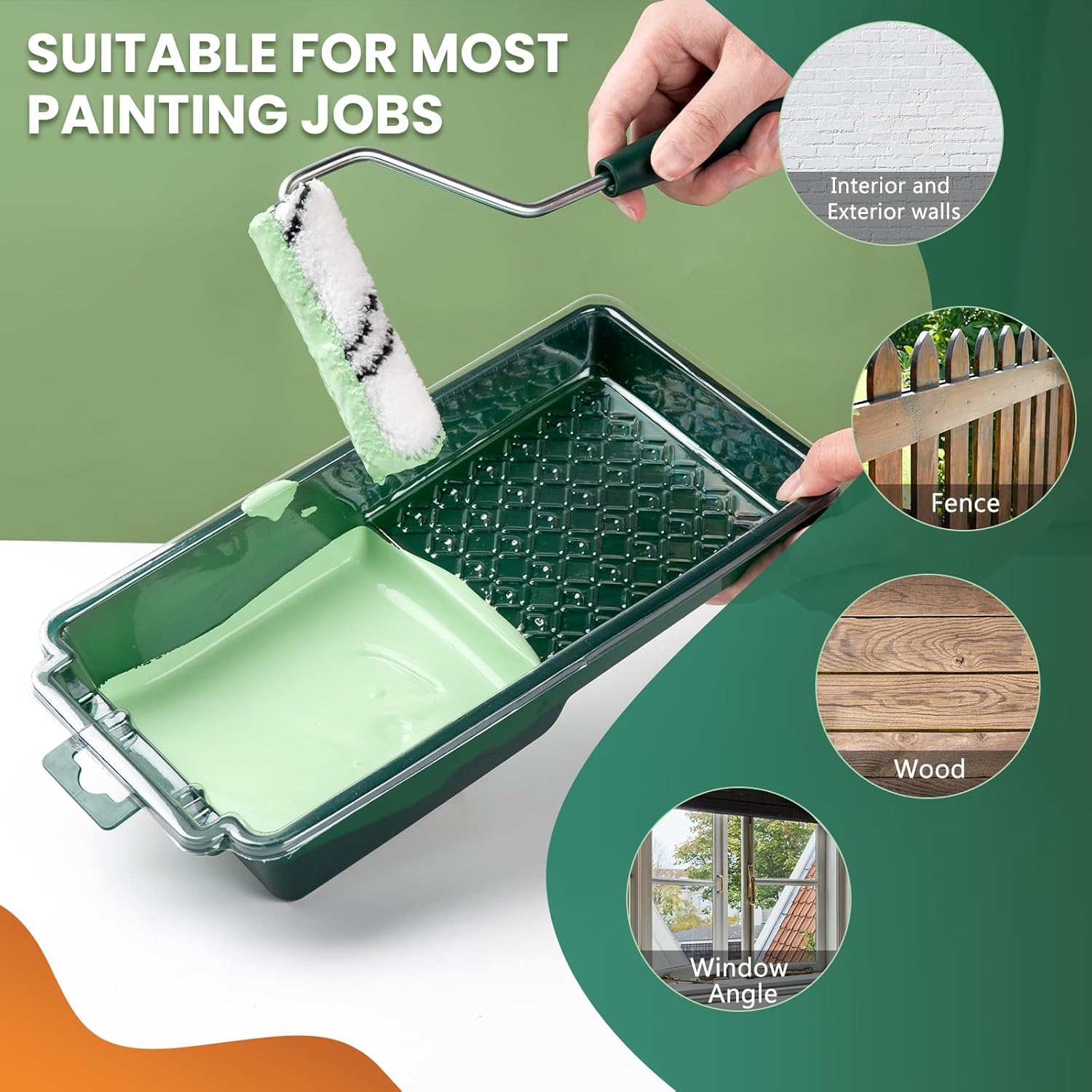 Microfiber Roller 4 Inch, Small Roller Covers (3/8-Inch Nap, 40 Pack), Mini Rollers for House Painting with Roller Frame, Wall Painting Tool Microfiber Roller 4 Inch, Small Roller Covers (3/8-Inch Nap, 40 Pack), Mini Rollers for House Painting with Roller Frame, Wall Painting Tool