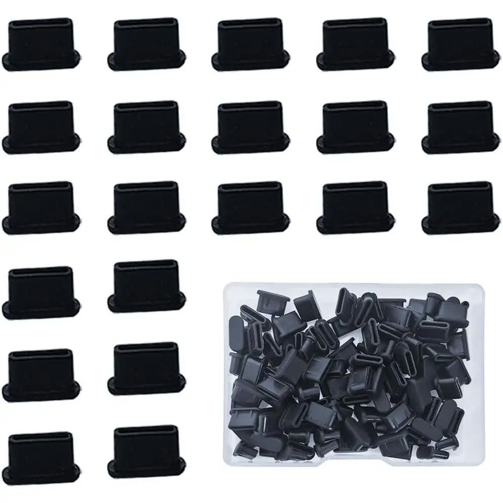 100 Pack  USB C Dust Plug, Phone Plugs for  Port