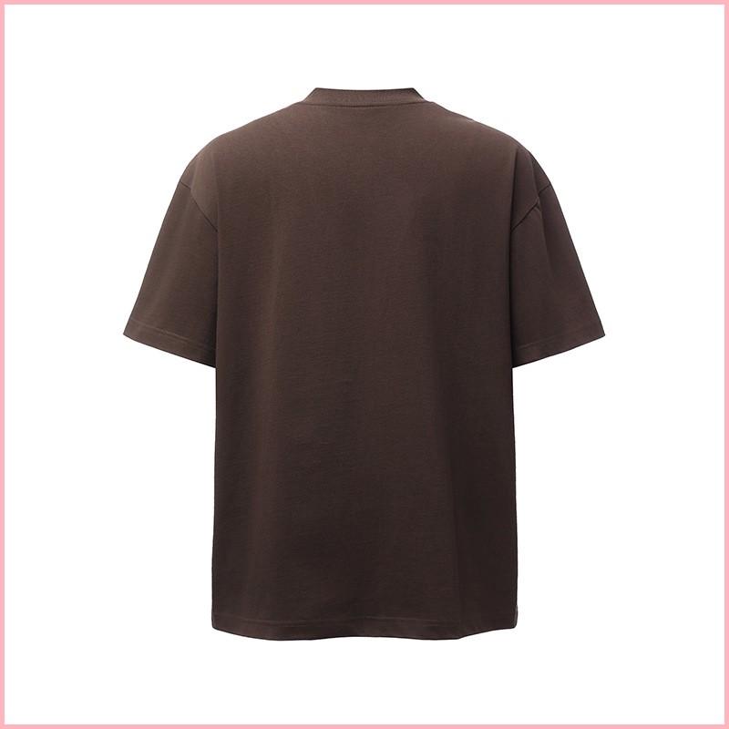Fake Two-piece V-neck Short-sleeved T-shirt For Men, Loose Casual Design, Pure Cotton Half-sleeve
