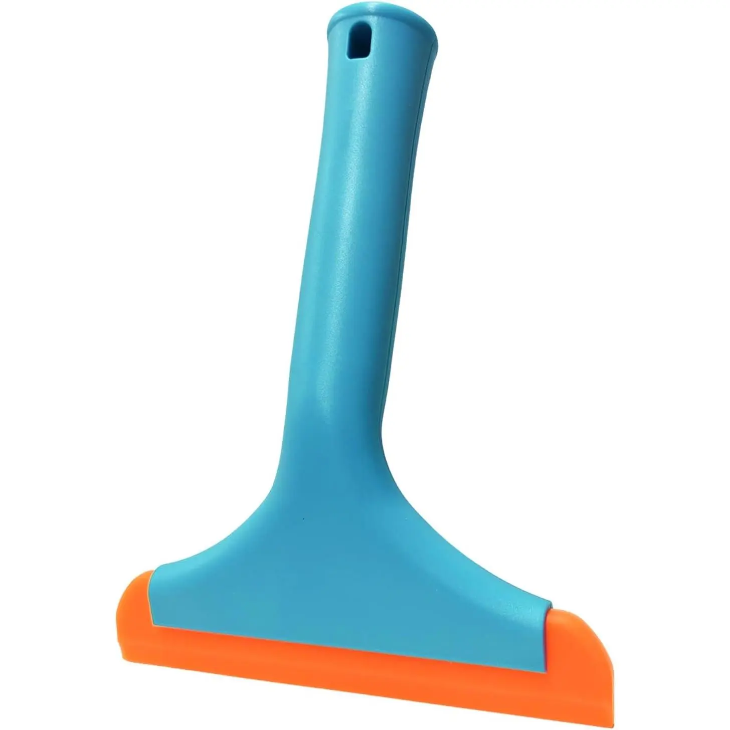 Small  Window , 5.9 Inch  Cleaning Scraper Water Wiper with Nonslip Handle, Portable Water   for  Windshield Window Glass Door (Lake Blue)