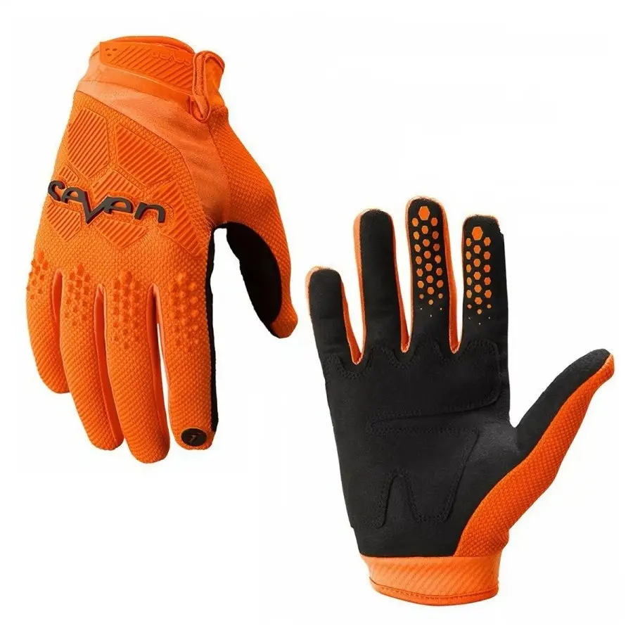 1 Pair SEVEN Full Finger Riding Gloves for Men Women, Wear Resistant Protective Gloves for Motorcycle Motocross MTB Racing Outdoor Sports, ATV Gloves