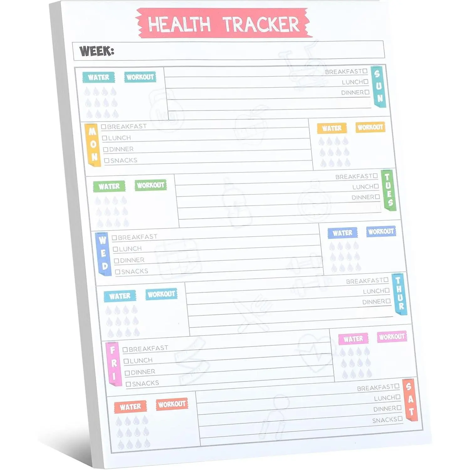 80 Pages Weekly  Workout  Journal Daily Diet Exercise Planner Meal Water Fitness Journal Full Year  Journal Daily  Diary Gym Notebook for Women Men  Bodybuilding