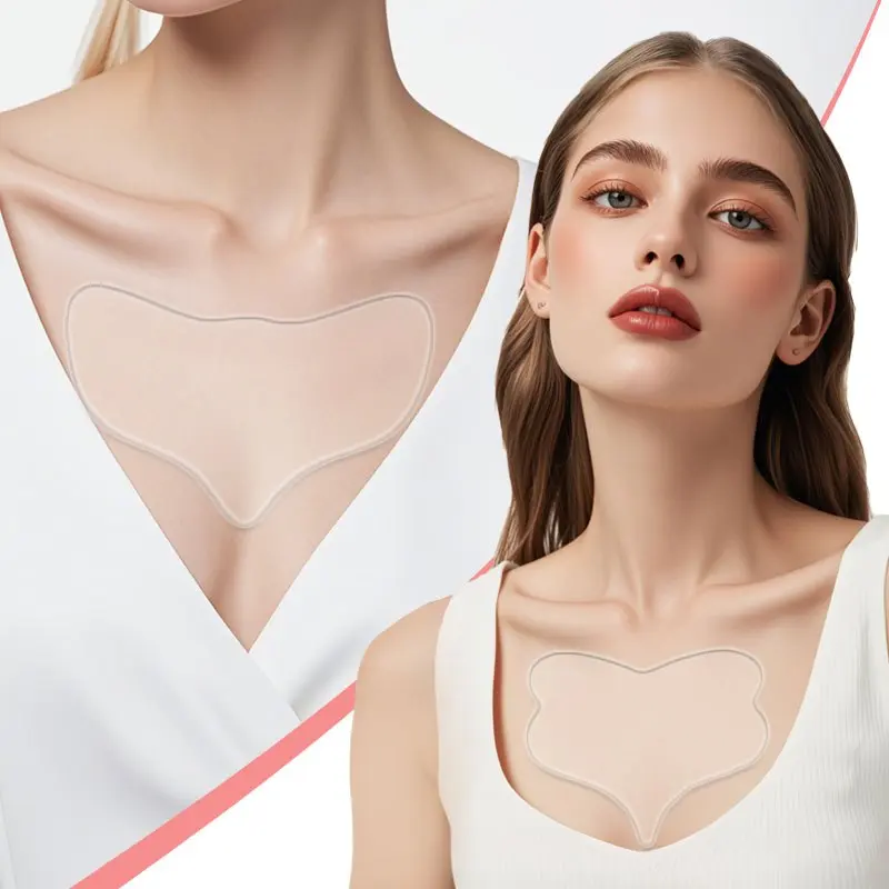 Butterfly breast patch with wing shaped design, a breast patch that makes the skin look better, transparent silicone patch, suitable for women's beauty and skincare