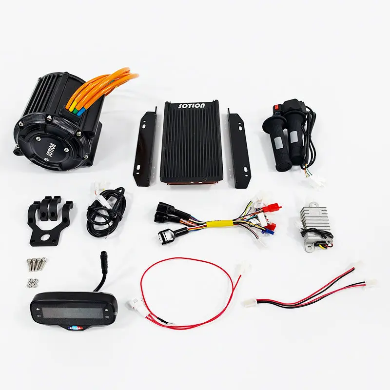 SOTION 72V 12KW FW22 Motorcycle Brake System Upgrade Kit, Includes Controller, Throttle Control, and Display (1 Kit)
