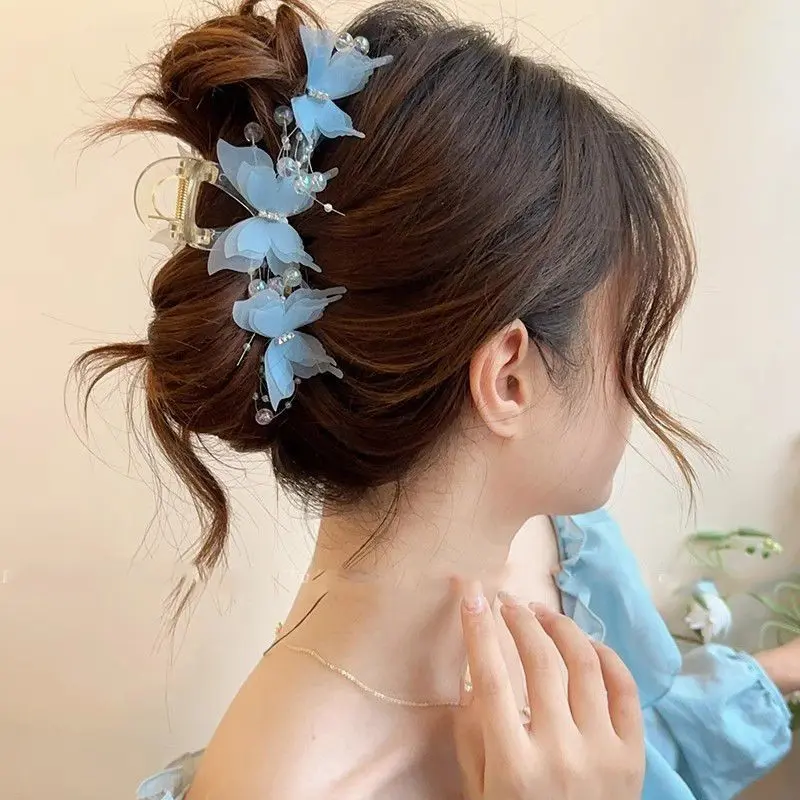 2-Pack Large Butterfly Hair Clips, Luxury Shark Clip, High Capacity for Thick Hair, Secure Back Hair, Versatile Hair Accessories for Women
