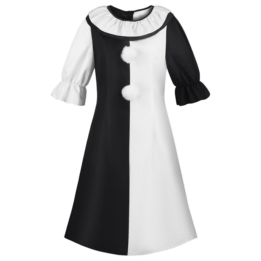 Horror Clown Cosplay Costume Halloween Scary Role Playing Clown Outfit