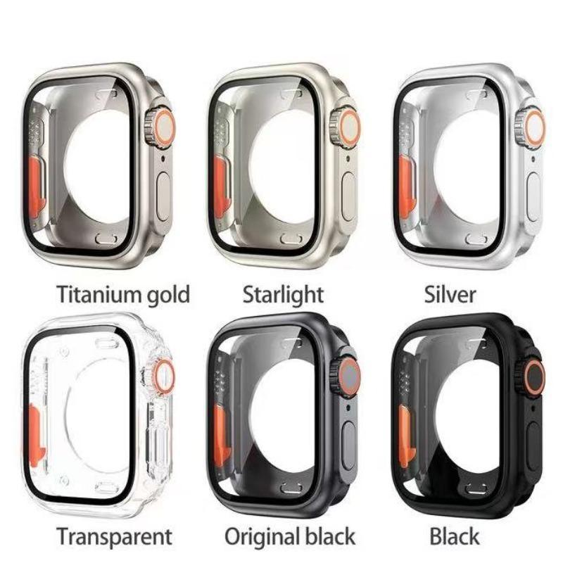 Watch Protective Case, Watch Case with Screen Protector, Watch Protector Compatible with Apple Watch 40mm to 49mm, Smart Watch Accessories, Wearable, Cover, Protection, Durable