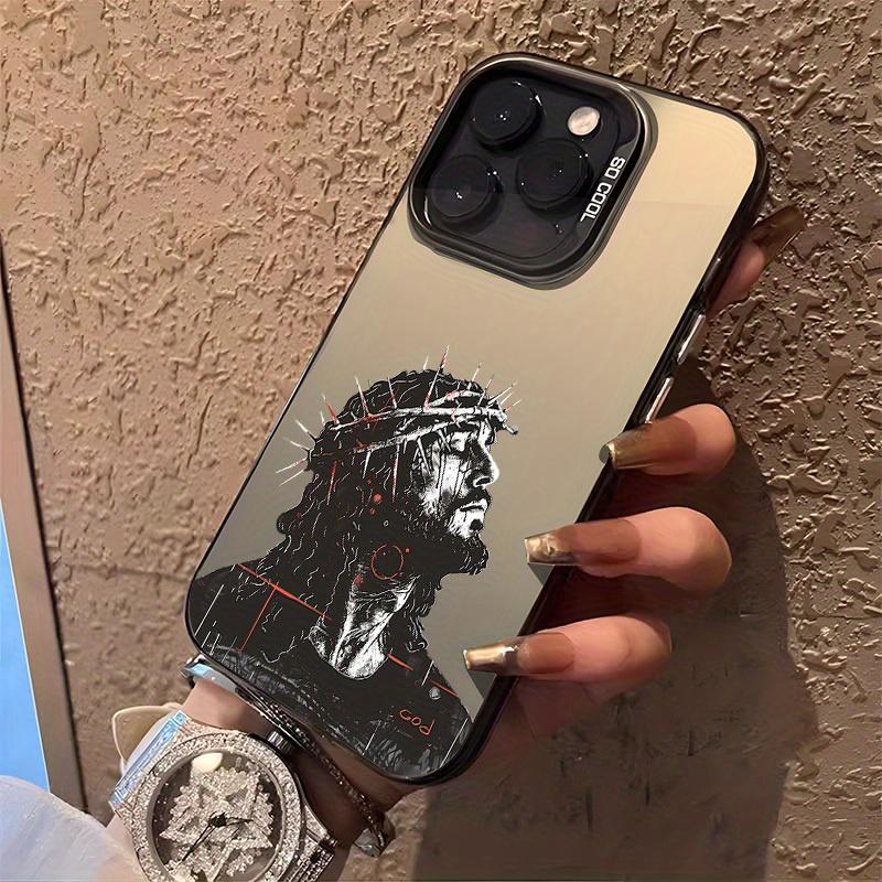 Jesus Son Of God Christian Pattern Case, Shockproof Anti-Scratch Durable PC Back Protective Cover, For iPhone 11 12 13 14 15 16 17 Pro Max Plus Air XR XS, Gifts For Women Men Teen Girls