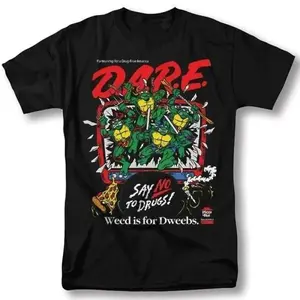 Teenage Mutant Ninja Turtles >     Classic Retro Pattern T-Shirt Winter Clothing DARE Say No To Drugs Teenage Mutant Ninja Turtles Pattern T-Shirt Gift for Fans Gift for Women Gift for Men