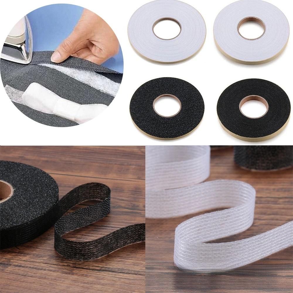 2pcs 2cm x 60m Non-Woven Fusible Bonding Tape, Iron-On Hem Tape for Home DIY Sewing