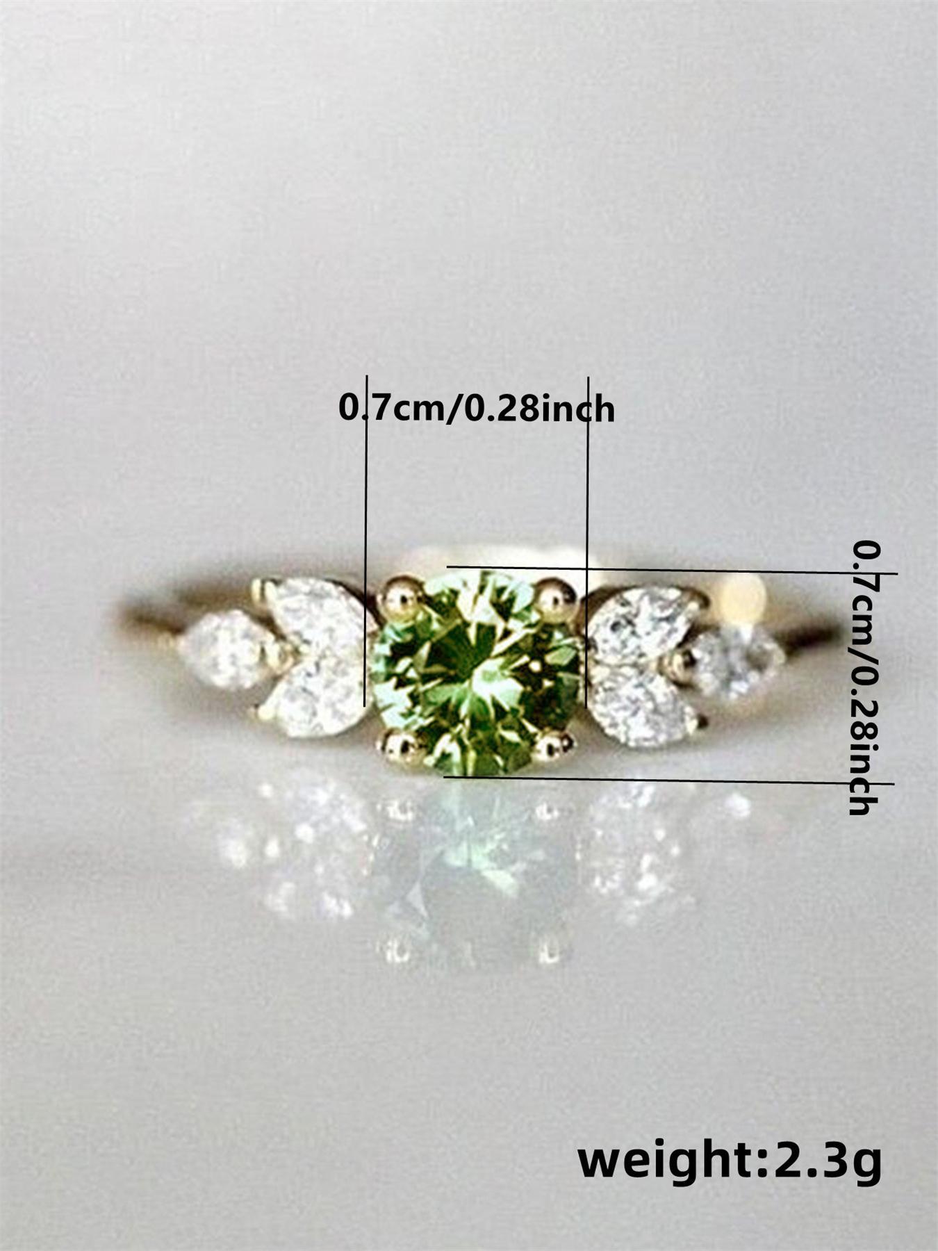 Summer Elegant Rhinestone Decorated Copper Ring, Fashion Rings Jewelry for Women, Wedding Engagement Bridal Jewelry Gift, Statement Rings, Elegant Glittering Ring