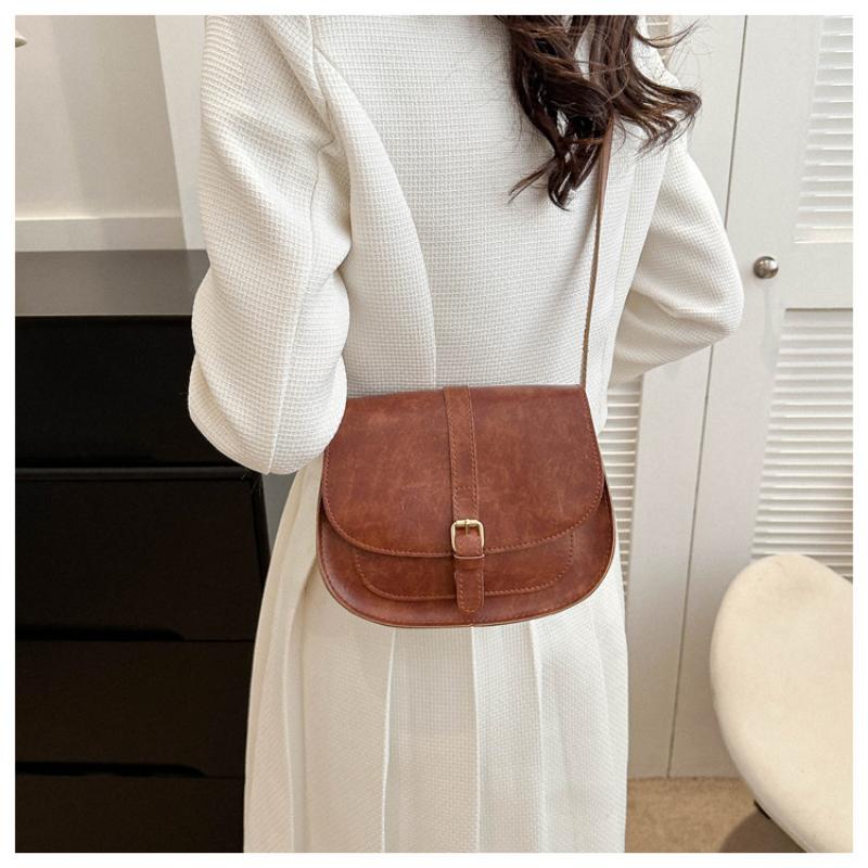 Today's Popular Bags, Simple Crossbody Bag, Casual Shoulder Underarm Saddle Bag