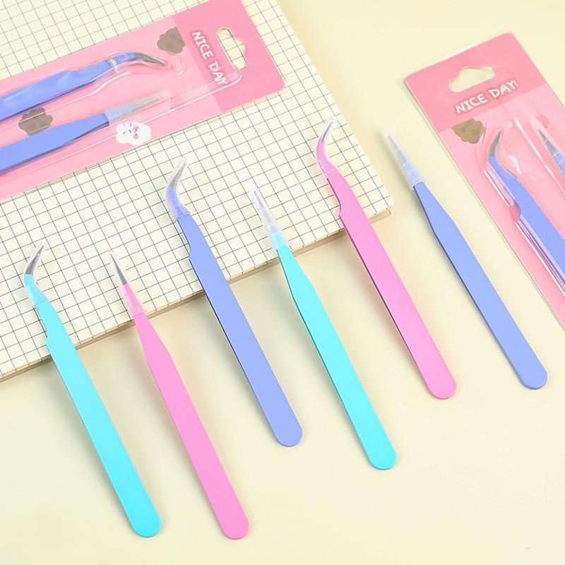 Mini Tweezers Set, 2 Counts/set Daily Multifunctional Mini Tweezers, DIY Scrapbooking Tool, Creative Tweezers for Home, School and Office #GLOBAL PICKS
