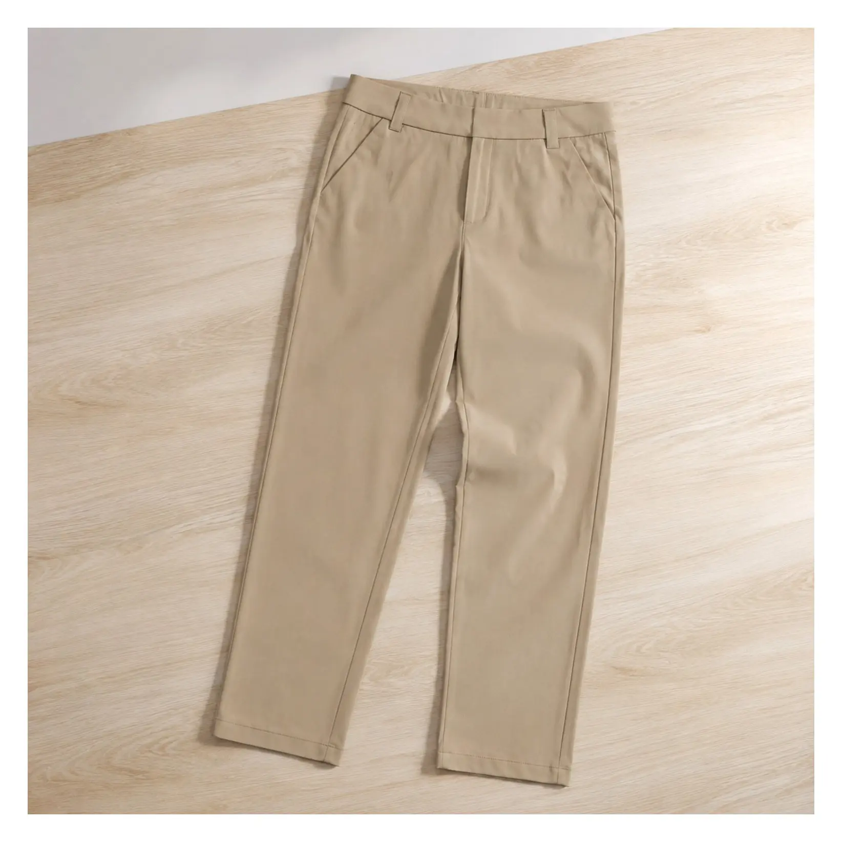 Girls' School Uniform Stretch Twill Skinny Pants – Wrinkle & Fade ResistantGift