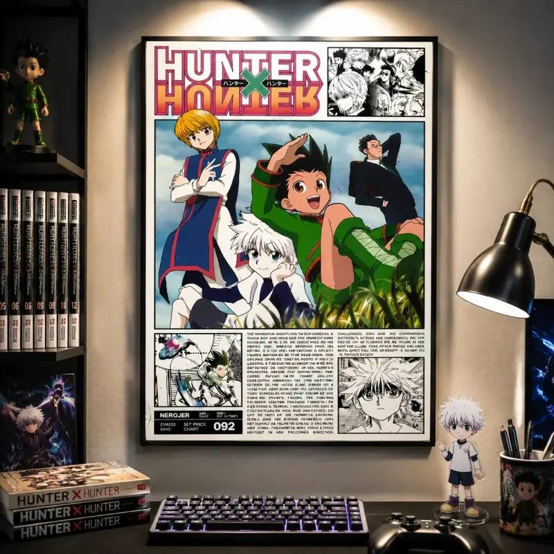 Hunter x Hunter Vintage Manga Poster Print |     Retro Anime Wall Art vintage anime poster anime wall art otaku room decor Anime Poster Wall Art Print anime wall print manga lover anime fan tribute anime artwork room decor gift
