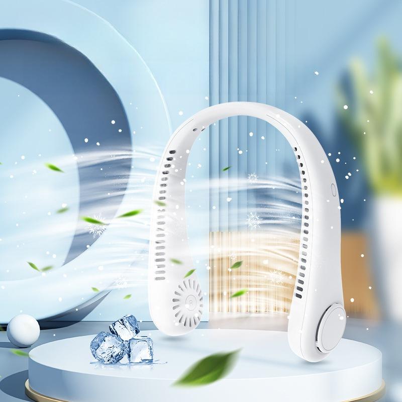 Portable Mini Neck Fan, USB Rechargeable Hands-Free Bladeless, 3-Speed Powerful Airflow, Silent Wearable Personal Device for Outdoor & Daily Use, Portable Fan,summervibes Portable Mini Neck Fan, USB Rechargeable Hands-Free Bladeless, 3-Speed Powerful Airflow, Silent Wearable Personal Device for Outdoor & Daily Use, Portable Fan,summervibes