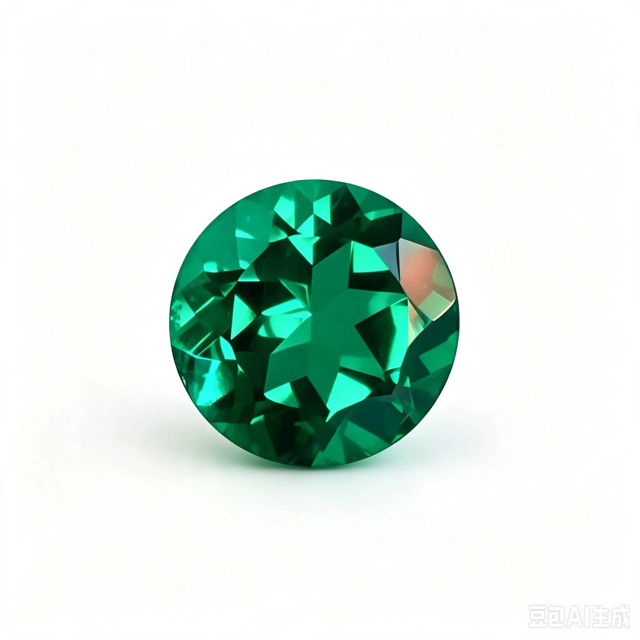 Lab-Grown Round Cut Synthetic Emerald Gemstone, AGL-Certified for Jewelry Accessories