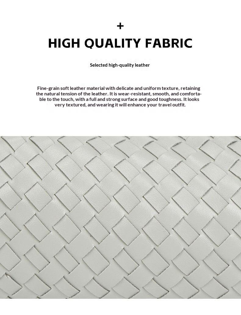 LUNÉ KVI Light Luxury Minimalist Handwoven Crossbody Bag for Women, Versatile and Elegant Crossbody Bag, Exquisite and Fashionable Half-Moon Shoulder Bag