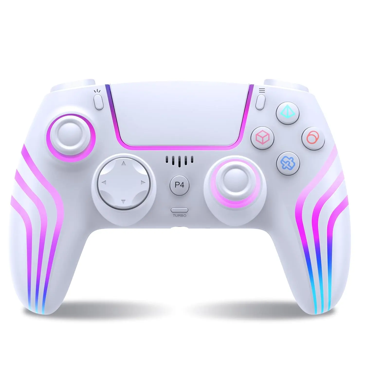 Controller for P4 with LED Lighting, Remote Control for P4 with Double Shock, Six-Axis Sensor