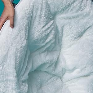 Lifestyle Faux Fur Saucer Chair, Foldable Cozy Accent Chair for Kids, Teens & Adults, Gaming Chair Dorm Chair Bedroom Chair, Metal Frame, Black Faux Fur Seat