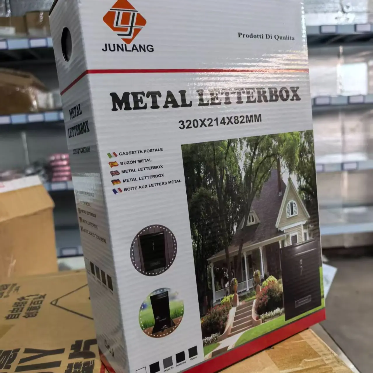 New Key Lock Safety Wall-Mounted Mailbox, Outdoor Metal Delivery Box, Secure Feedback Box, Durable Construction, Easy Installation