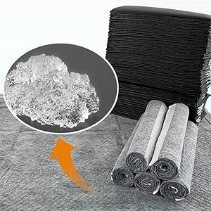 Charcoal Dog Pee Pads Extra Large 24"x36", Puppy Pads XL 40Count, Potty Pads for Dogs, Disposable Urine Bed Pads for Odor-Control, X-Large Piddle Underpads, Training Liners for Housebreaking