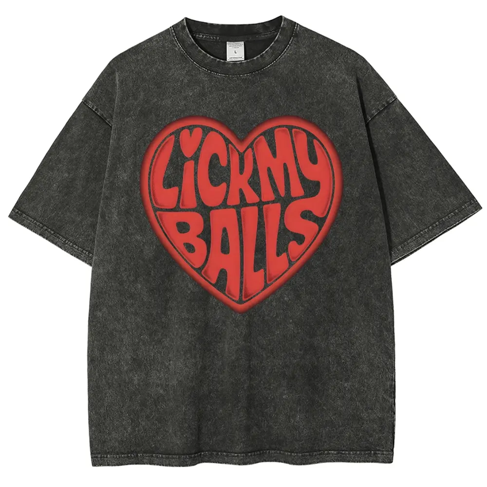 Unisex Graphict Washed T-Shirt Personalized Pattern Y2k Clothing Round Neck Washed T-Shirt,Women's Clothing 100% Cotton, Menswear, Top, Vintage Style,Summer Casual Oversized